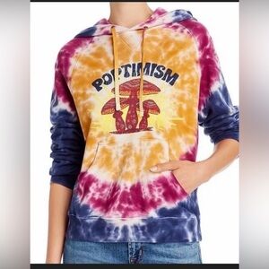 Mother brand Poptimism The Square tie-dye cotton hoodie
